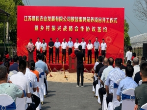 江蘇順和農(nóng)業(yè)發(fā)展有限公司數(shù)智蛋鴨籠養(yǎng)項(xiàng)目開(kāi)工儀式暨鄉(xiāng)村振興戰(zhàn)略合作協(xié)議簽約圓滿(mǎn)成功！